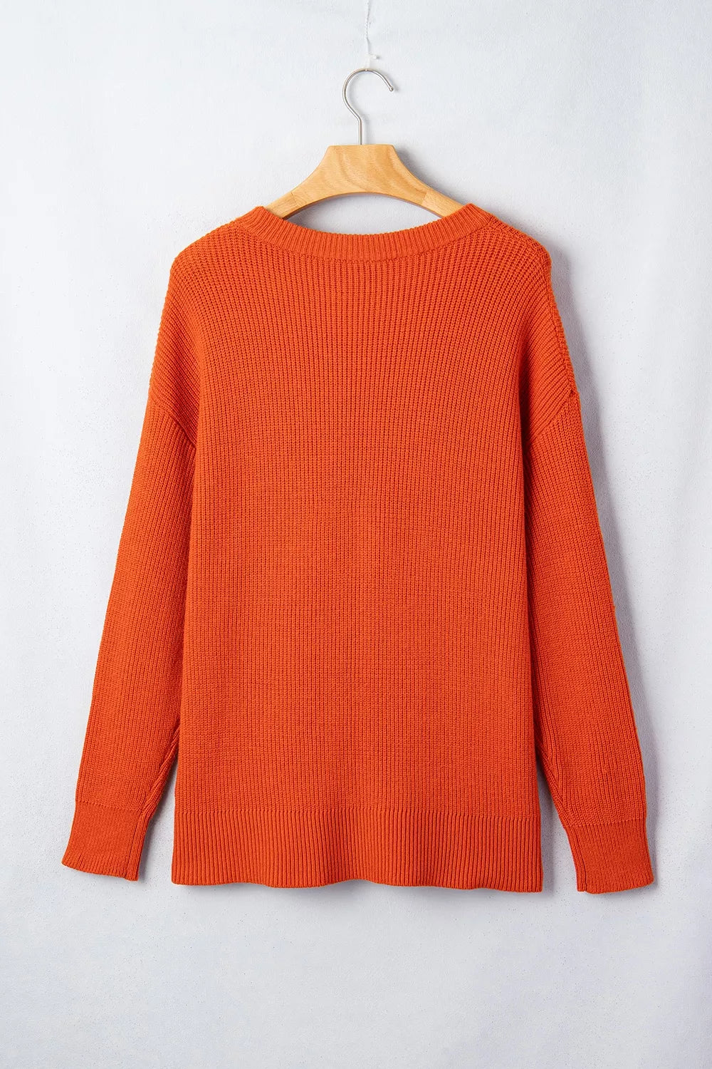 Drop Shoulder Long Sleeve Round Neck Halloween Sweater – Mayce Halloween Edit
