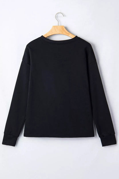 Rhinestone Pumpkin Long Sleeve Sweatshirt – Mayce Halloween Edit