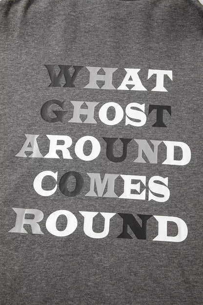 Halloween Ghost Print Mineral Wash Oversize Hoodie – Mayce Halloween Edit