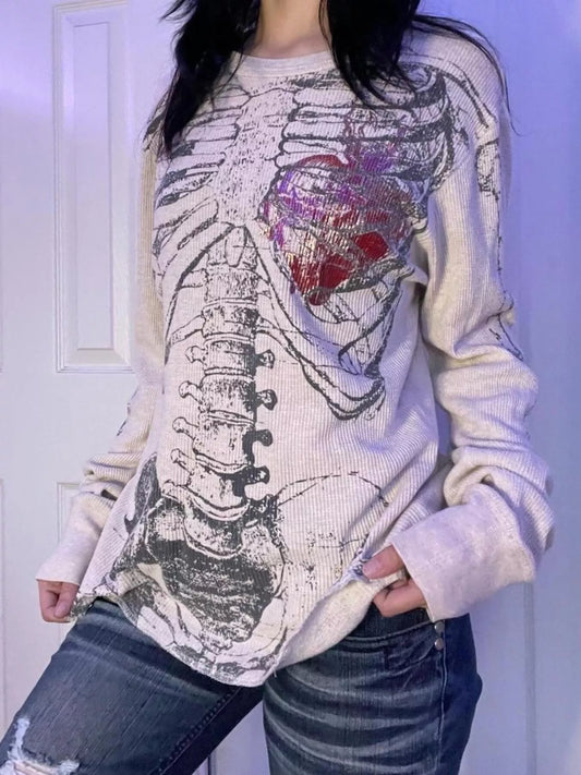 Skeleton Long Sleeve T-Shirt – Mayce Halloween Edit